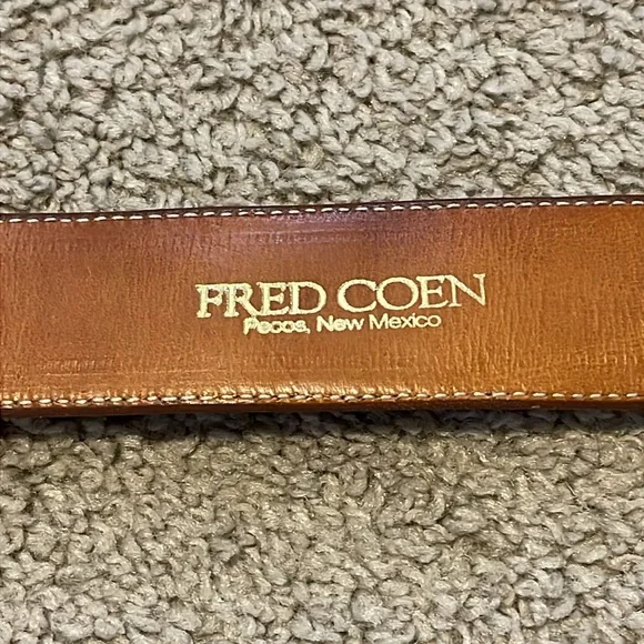 Fred Coen Leather Belt - Picture 6 of 9